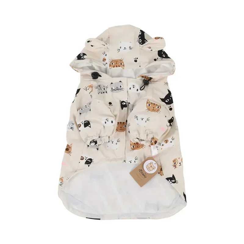 Pet Dog Raincoat Pug French Bulldog Clothes Waterproof Clothing for Rain Jacket Poodle Bichon Schnauzer Welsh CorgiXJ250121