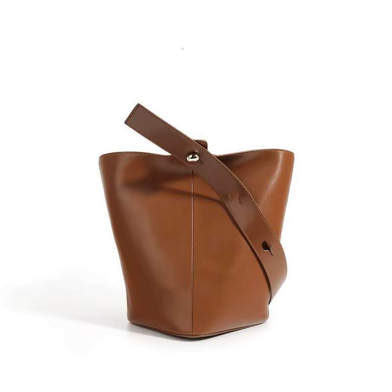 High Quality Bucket Ladies Hand Large Capacity Genuine Leather Fashion Designer Crossbody For Women Vintage Shoulder Bags
