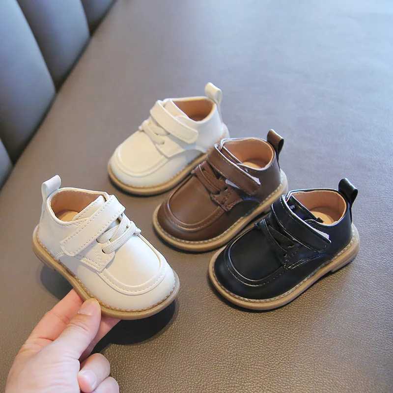 Baby Shoes 2023 Spring New British Style Leather Shoes Suitable for Boys and Girls Soft soled Non slip Comfortable Shoes First Step Walker Childrens S