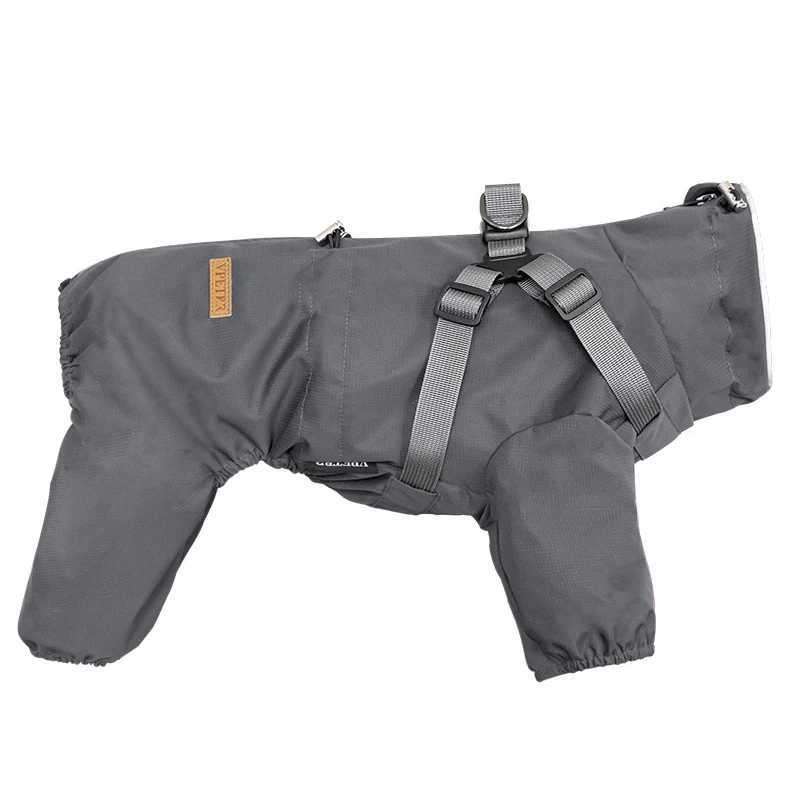 Waterproof Pet Jumpsuit for Small Large Dogs Raincoat with Harness Reflective Puppy Jacket French Bulldog Chihuahua Pug ClothesXJ250121