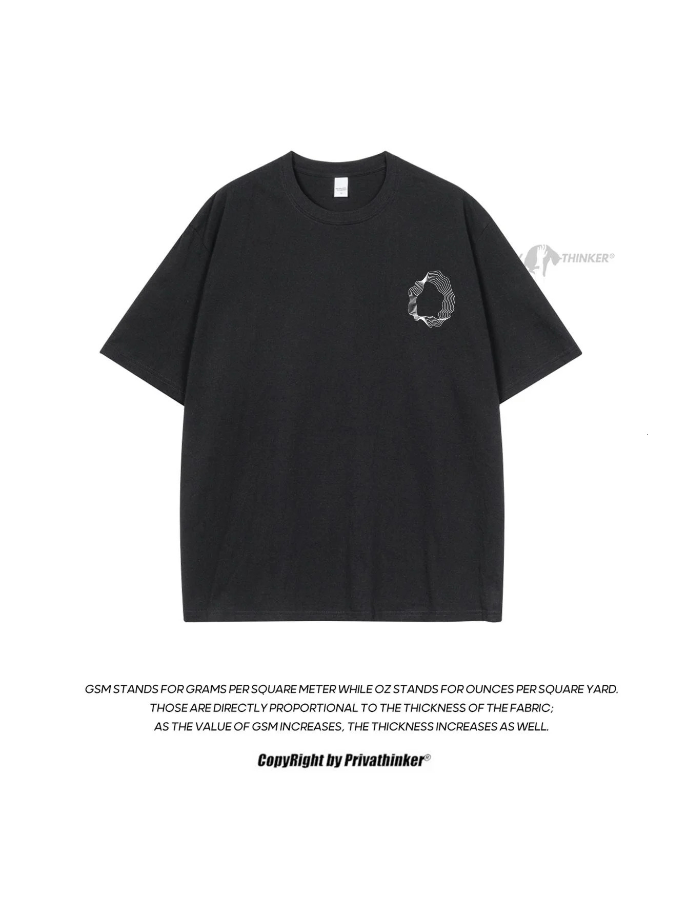 Cotton Men Irregular Circles Graphic Tshirts Short Sleeve Casual Clothing Fashion Tees Oneck Male Tops Kpop Y2K 250122