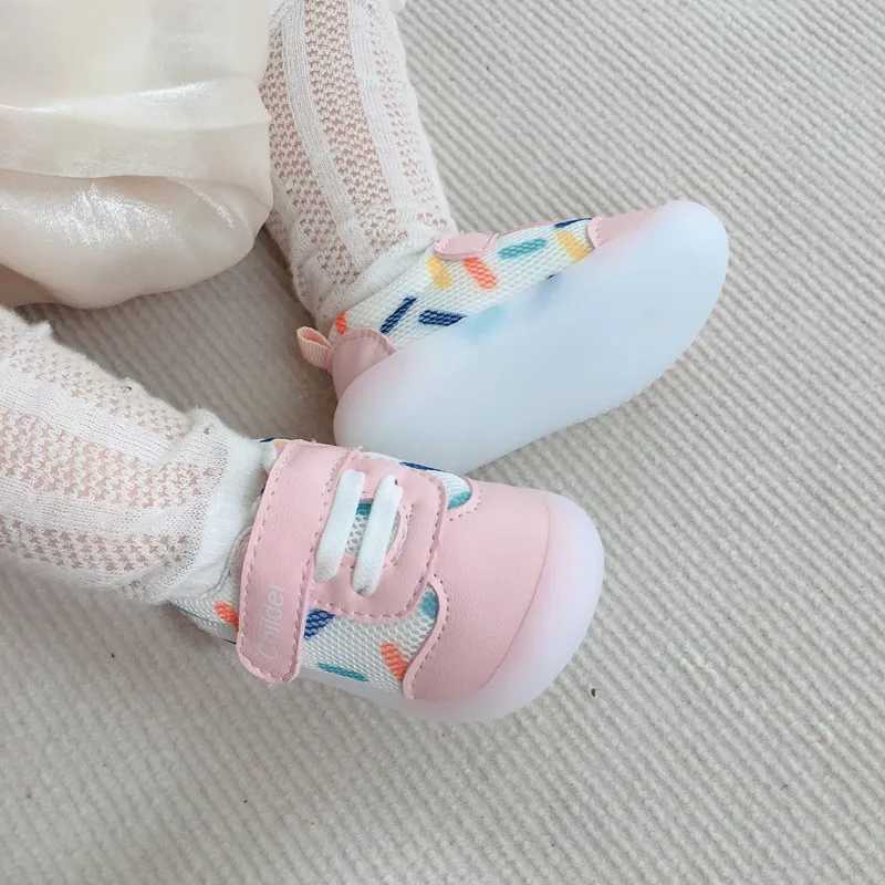 Kids Shoes For Girls Boys Spring Summer Breathable Mesh Newborn Baby First Walkers Anti-slip Soft Sole Infant Toddler Sneakers X250129