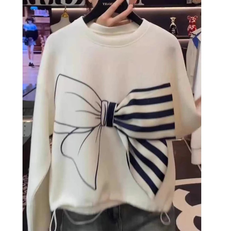 Plus Size Loose Patchwork Hoodies Sweatshirts Long Sleeve Street Casual Short Tops Spring Autumn Vintage Fashion Women Clothing 250122