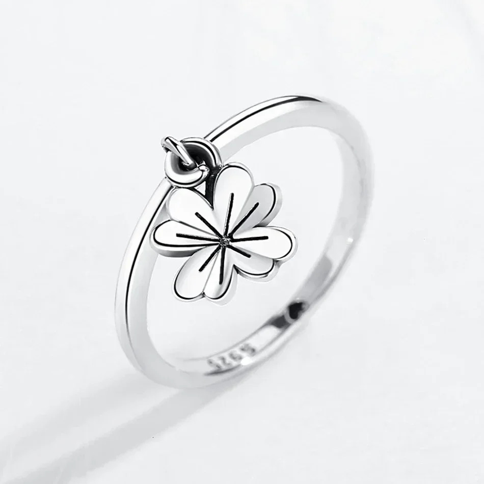 KALETINE Retro Punk 925 Sterling Silver Rings For Women Flower Pendant Trendy Male Men Jewelry Halloween Accessories Bijoux 250121