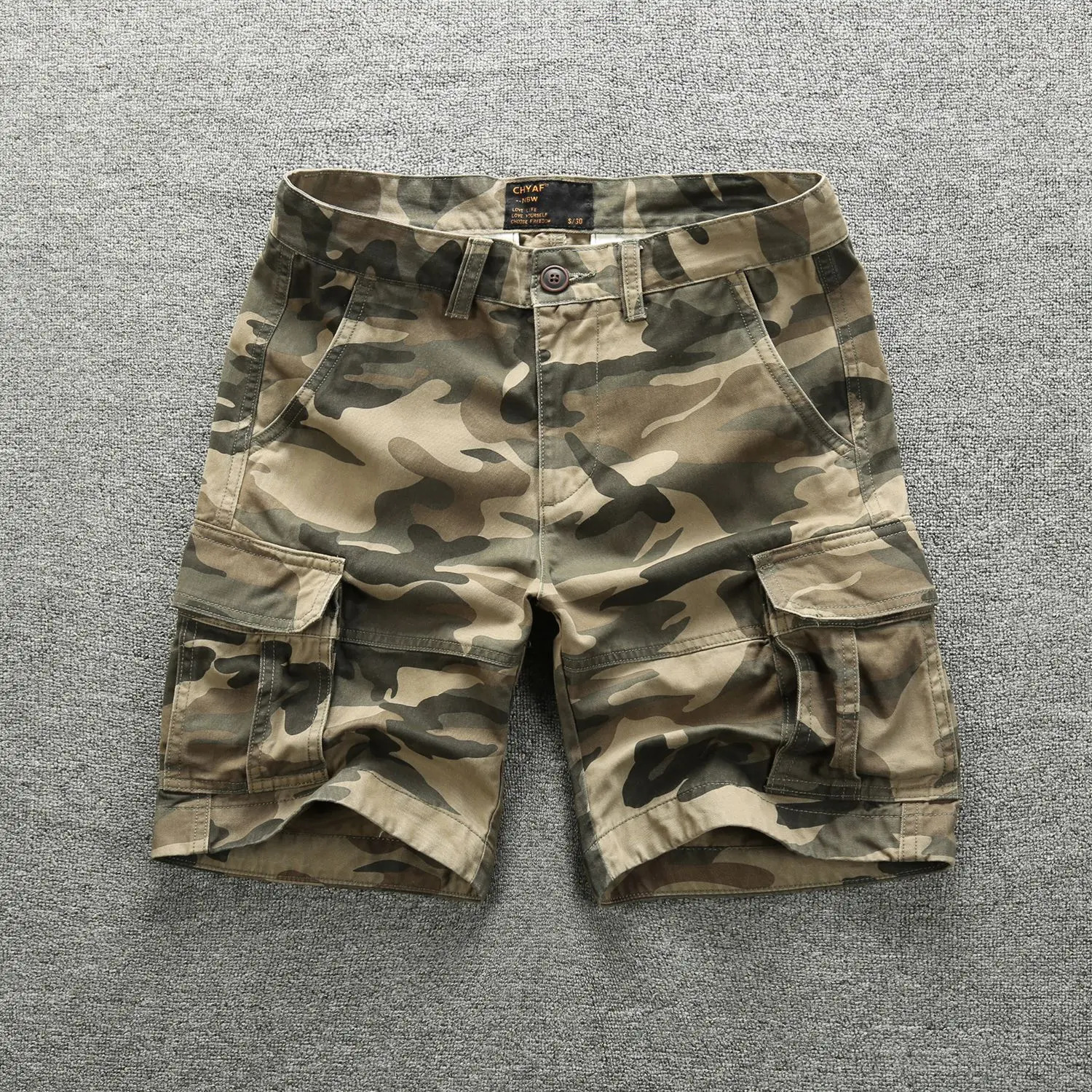 Cargo Shorts for Men Summer Casual Shorts Mens Short Pants Multi-pocket Camouflage Cargo Pants Man 250109