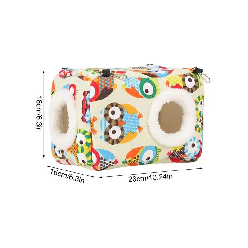 Parrot Nest House Thick Bird Bed Warm Snuggle Hut Washable Bird Nest House Parrot Hideway Bed Sleeping Bed For Parrot Parakeet 250121