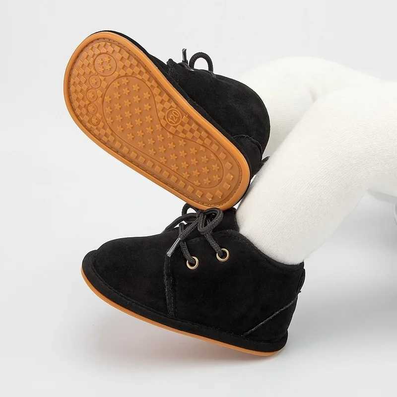 KIDSUN Baby Shoes Boys Classical Cotton Non-slip Soft-Sole Rubber Sole Toddler Girl Boots Infant Crib First Walkers 3-Colors X250129