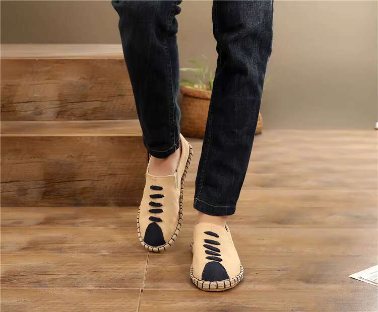 Summer Fisherman New en Canvas Fashion Trend Men Casual Shoes Comfortable Espadrilles Classic Slip on Loafers
