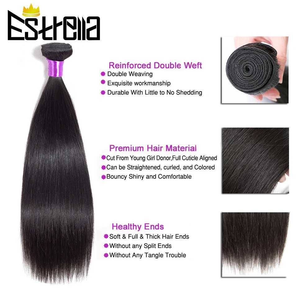 Brazilian Bundles With Frontal Straight Hair 13x4 Lace Frontal Clo with Remy Human Hair 2 Bundles With Pre-Plucked FrontalXJ250120