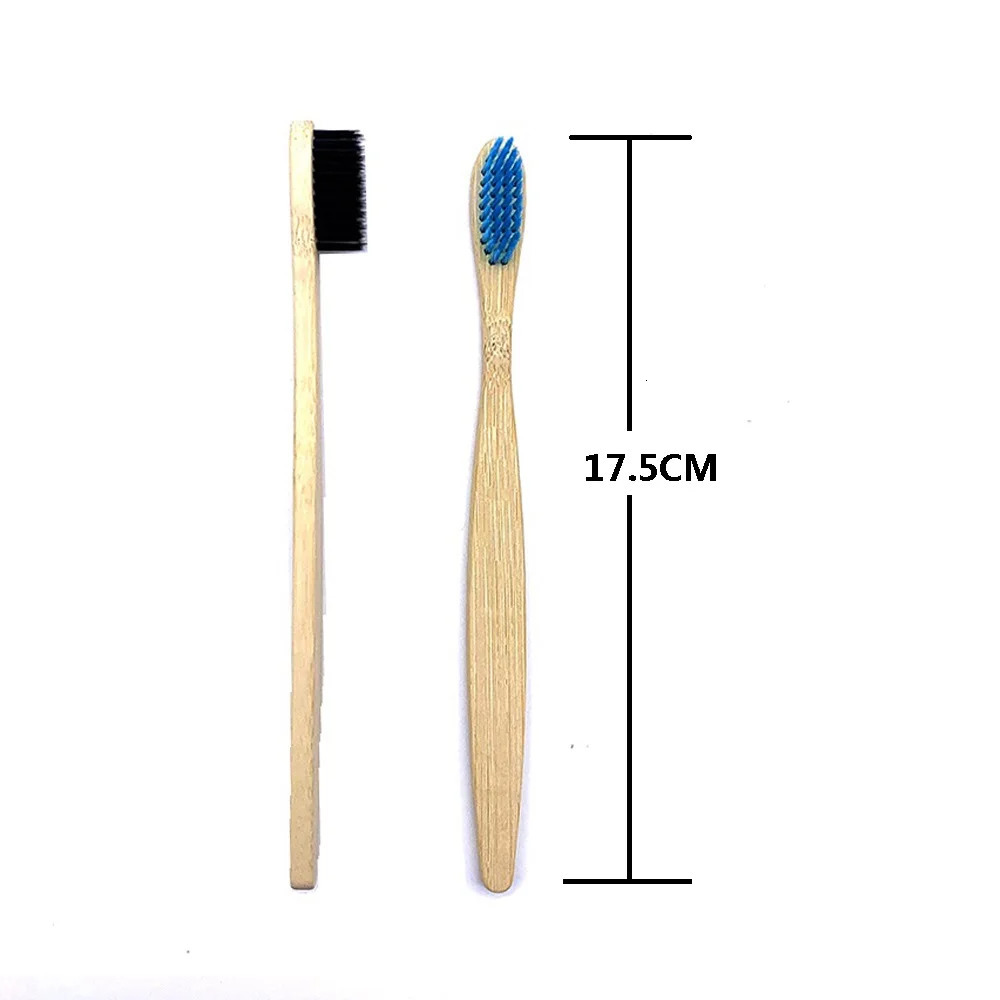 10PCS Biodegradable Bamboo Toothbrush Teeth Colorful Bristle Natural Tooth brush Dental Eco Bambou Toothbrushes 250115