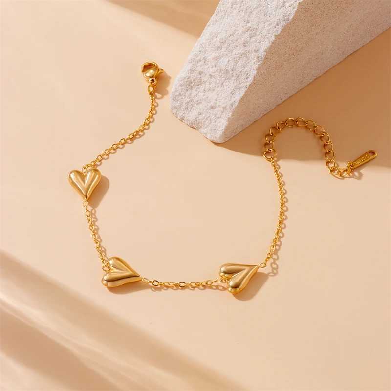 DIEYURO 316L Stainless Steel Vintage Golden Bracelet For Wen Fashion Chain New Fashion Wrist Jewelry Girl Birthday Gift X250129