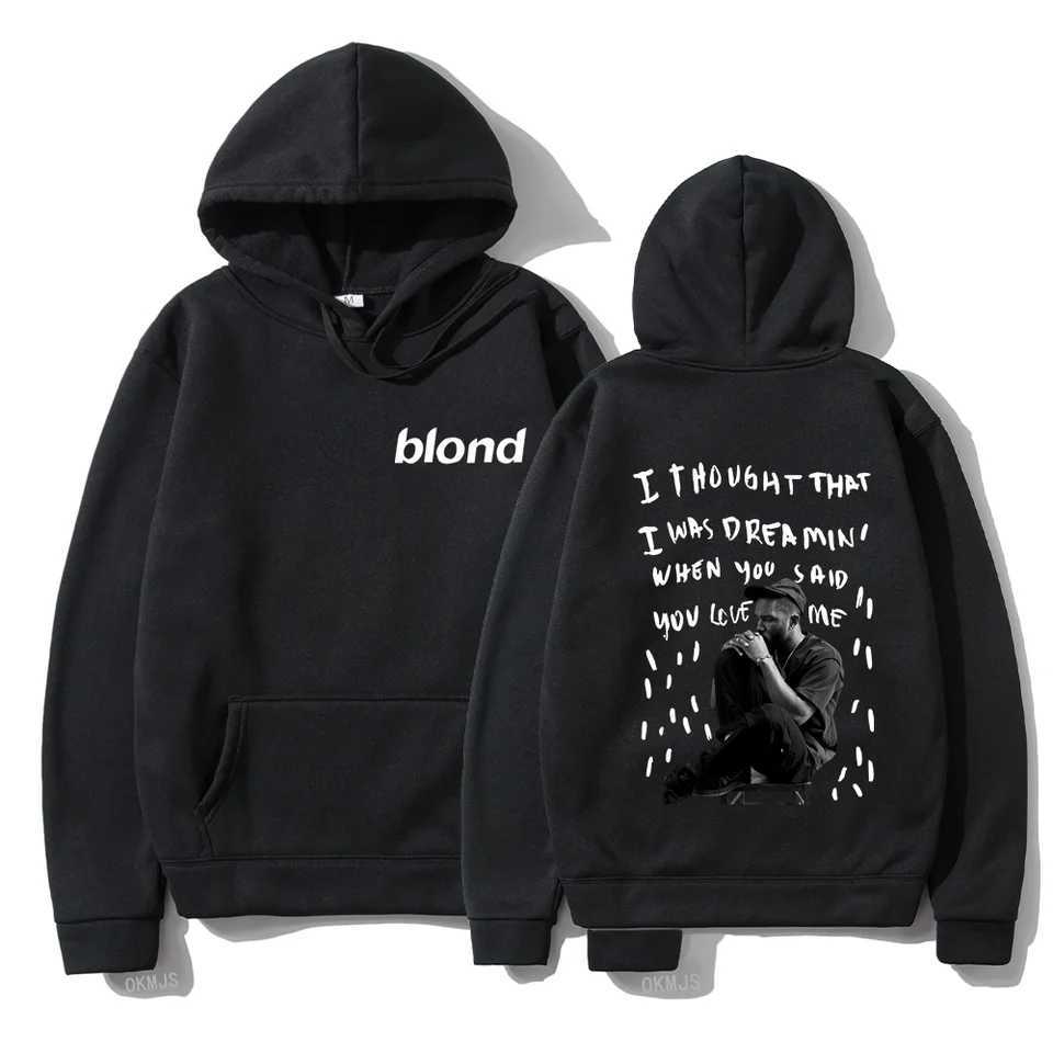 Rapper Frank Pullover Hoodie Women Ocean Blond Hip Hop Music Album Sweatshirt Men Vintage Fashion Oversized Hoodies Unisex Tops X250129