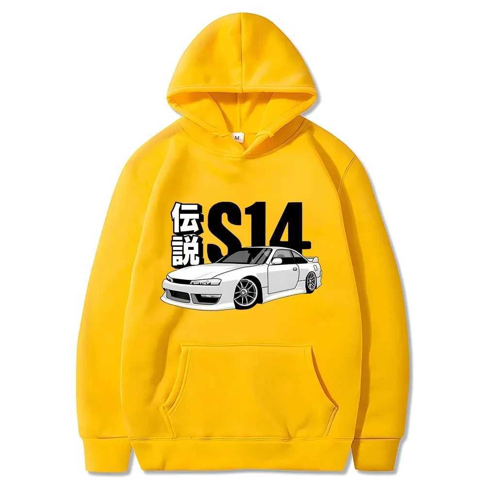 Initial D JDM Hoodie Vintage S14 FD Drift Japanese Cars Printed Sweatshirt Harajuku Tracksuit Loose Men Streetwear Pullover TopsXJ2500118