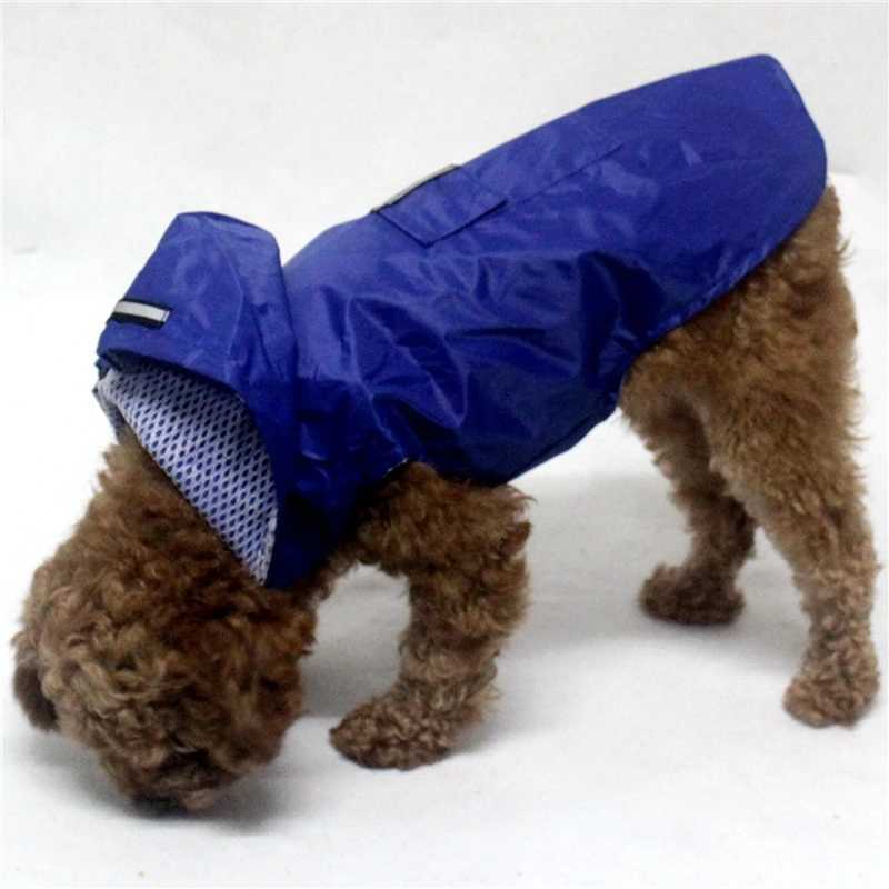 Dog Raincoat Waterproof Hoodie Jacket Rain Poncho Pet Rainwear Clothes with Reflective Stripe for All Sizes Big PuppiesXJ250121
