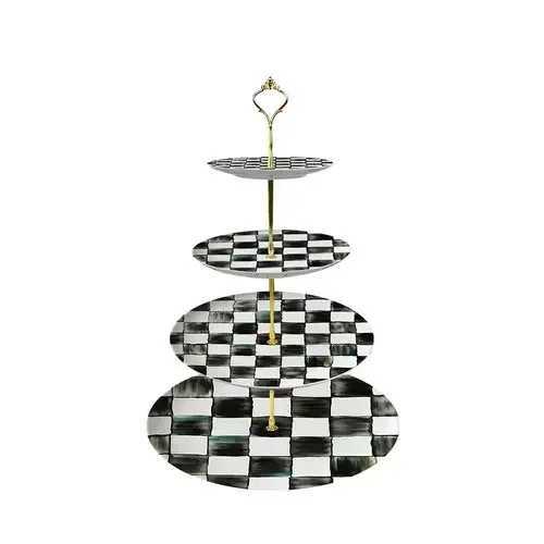 Free shipping Porcelain Tableware: Creative Black and White Ceramic Dinnerware Set for Wedding Banquets
