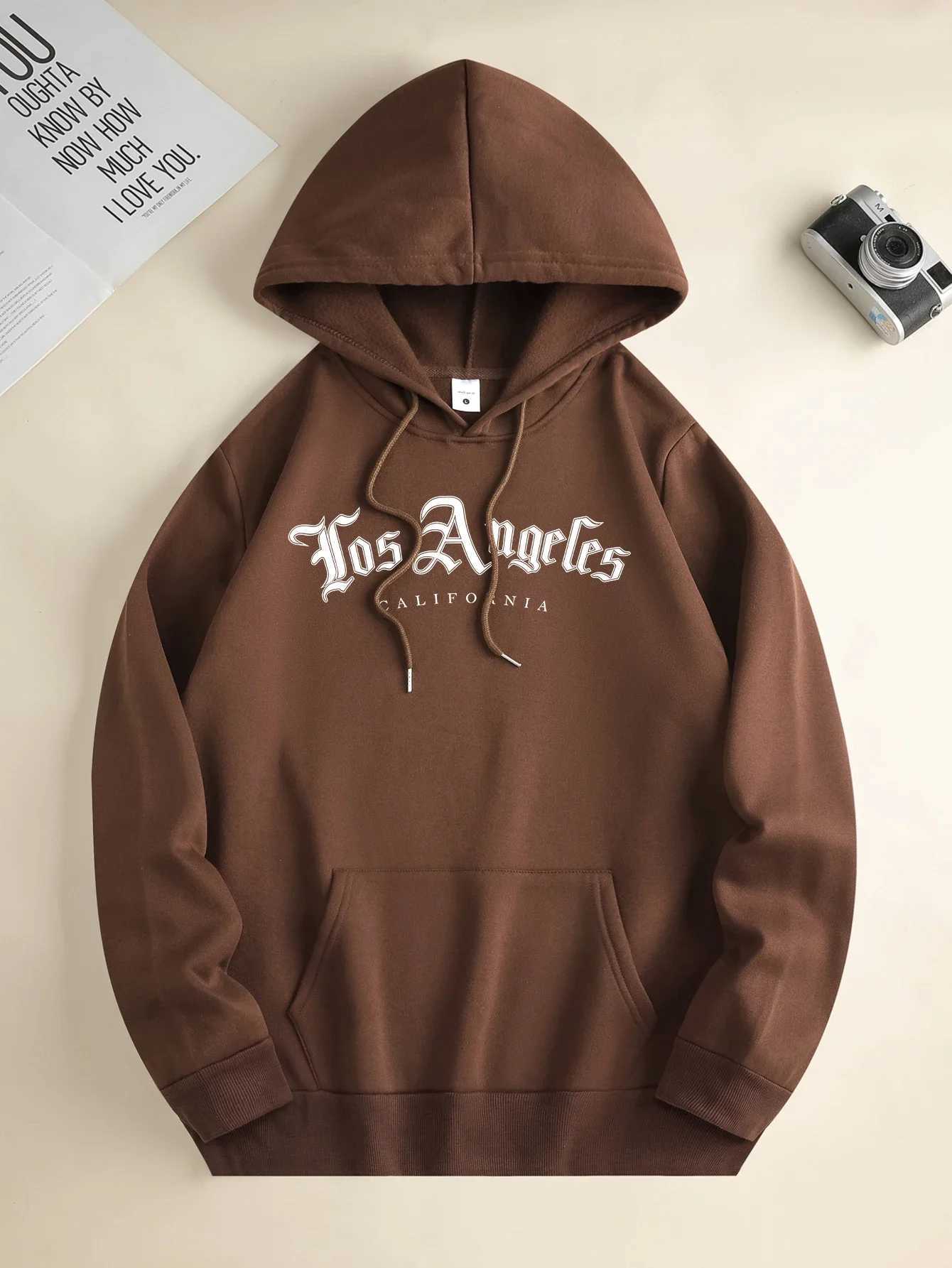 Mens new fashion hoodie casual daily drawstring hooded sweatshirt lettering front kangaroo pocket mens jacketXJ2500118