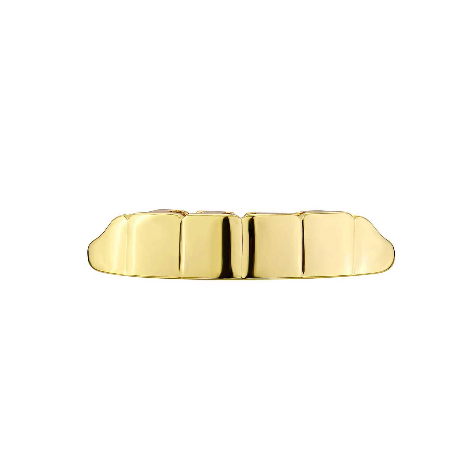 1set Hip Hop Gold Silver Color Teeth Grillz Plated Dental Grills Rock Tooth Grillz Caps Teeth Caps Halloween Vampire CosplayXJ250114