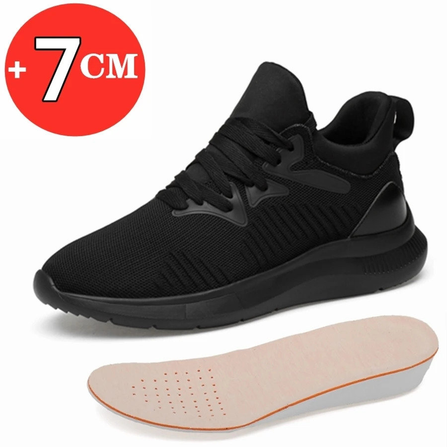 FUQIAO Big Size Sneakers For Men Elevator Shoes Heightening Shoes Men Increase Shoes Height Increase Insole 7CM Taller Shoes 250113