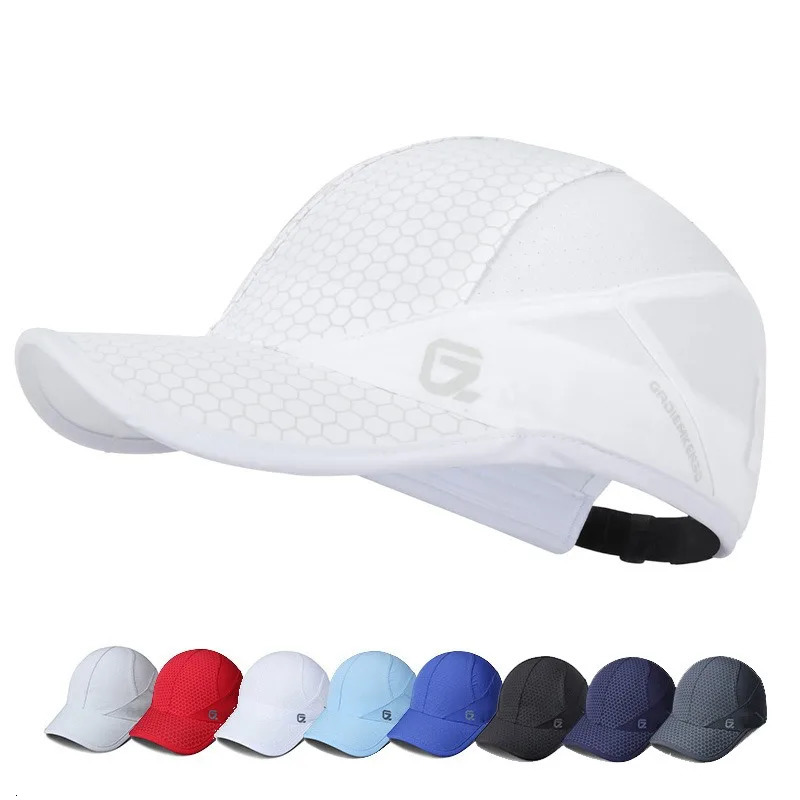 GADIEMKENSD Stretch Running Hat with Soft Brim Quick Dry Baseball Cap Casual Breathable Adjustable Sun Protection Hats 250122
