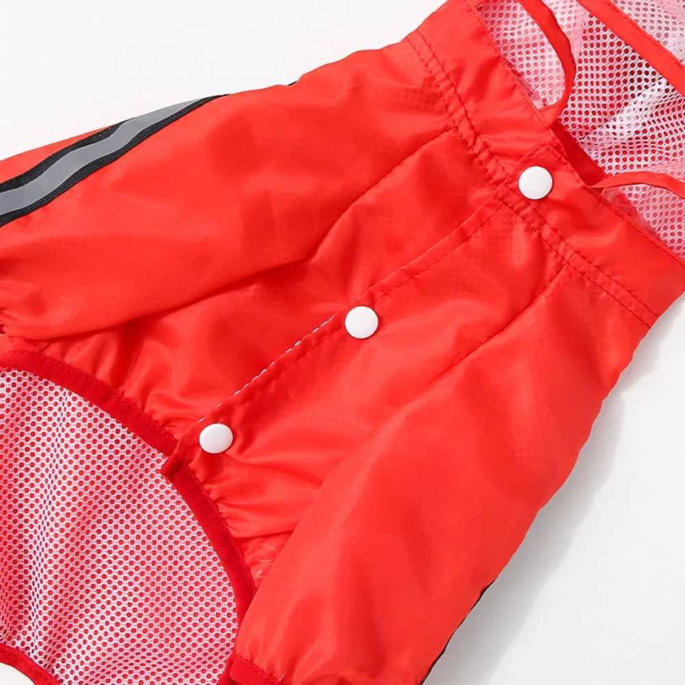 Breathable Big Dog Raincoat Waterproof Dog Rain Coat for Large Dogs Cute Dinosaur Frog Pet Rain Jacket 4 Legs Poncho with HoodXJ250121