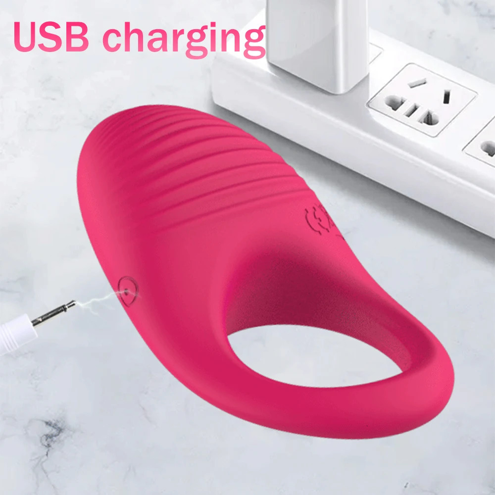 10 Speeds Penis Vibrator Wireless Remote Control Vibrating Cock Ring Clitoris Stimulator Delay Ejaculation Ring Sex Toys For Men 250108