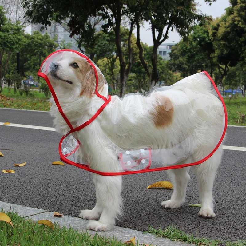 Solid Pet Rain Coat for Small Medium Dogs Impermeable perro Puppy Dog Poncho Raincoat Poodle mascotas Clothes chubasquero perroXJ250121