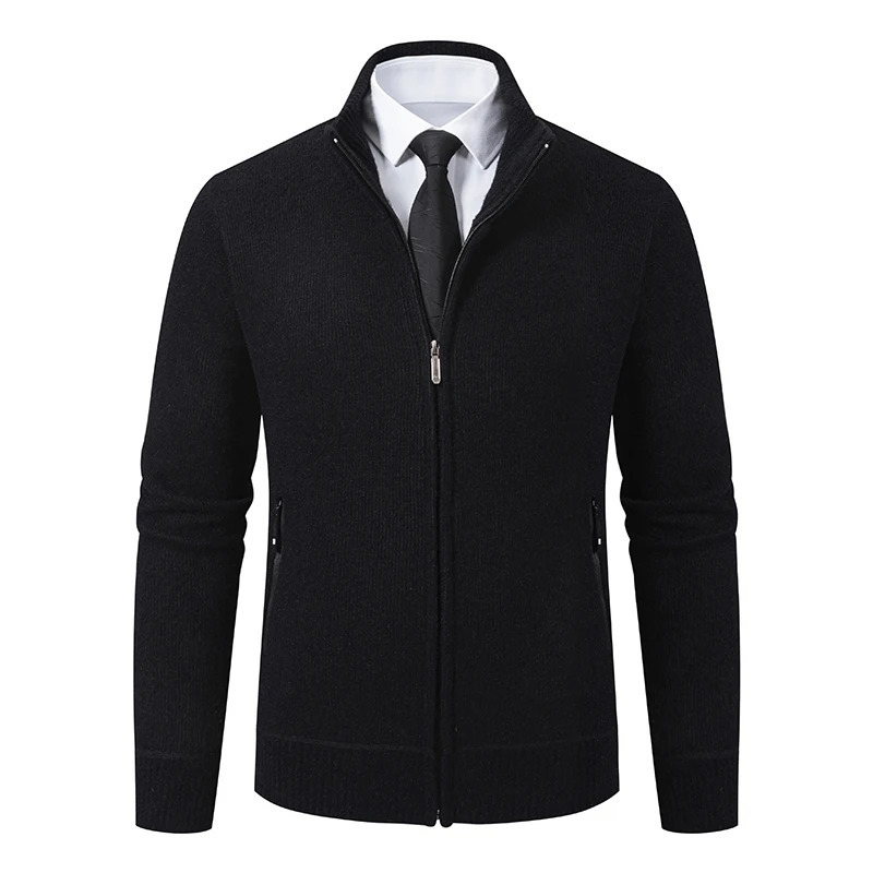 Mens Knitted Cardigan Jacket Vintage Winter Sweater Coat Casual Turndown Collar Fleece Jackets Fashion Mens Autumn Outwear 250117