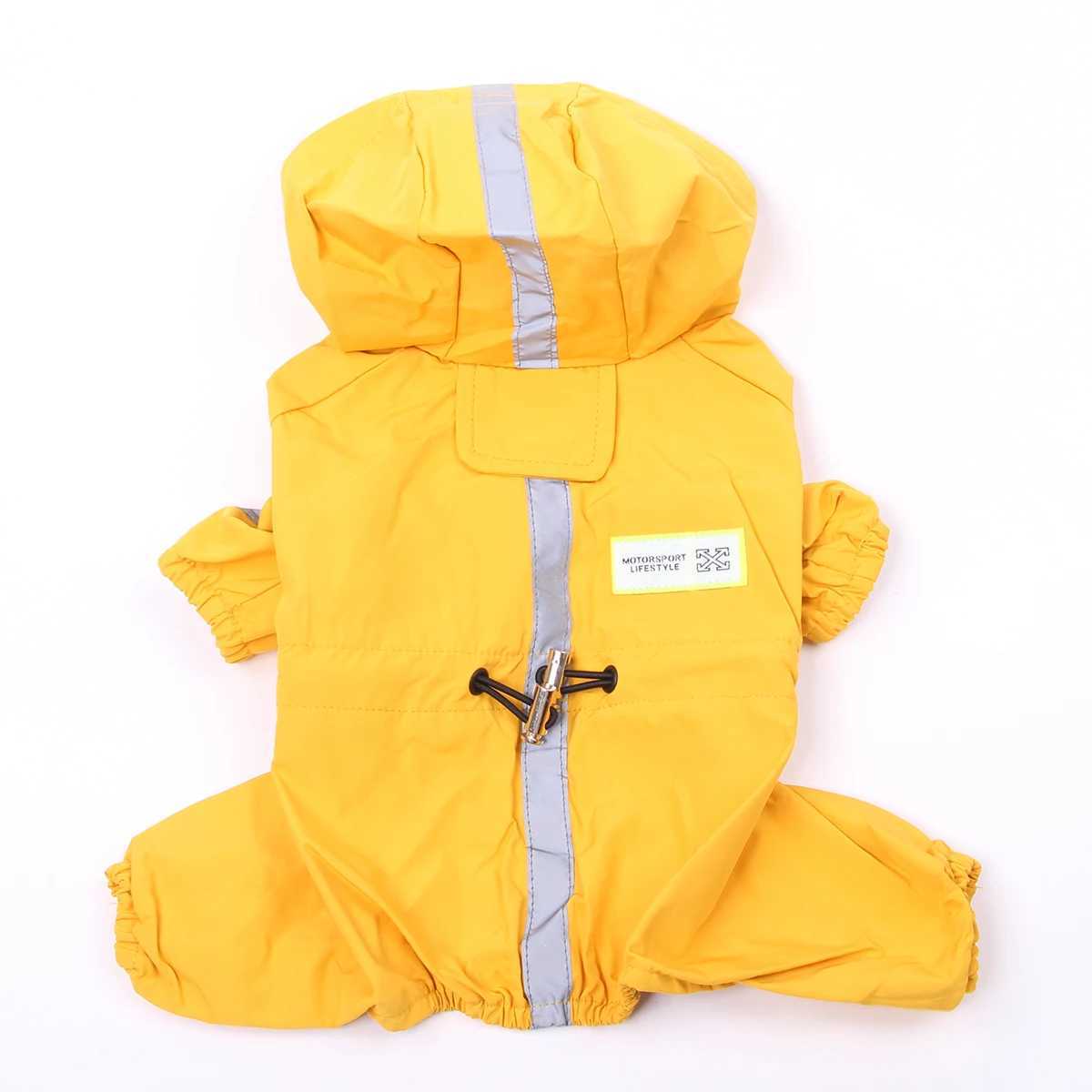 Dogs And Cats Reflective Raincoat Jumpsuit Pet Puppy Coat Jacket Windbreaker Apparel 4 Sizes 3 ColoursXJ250121