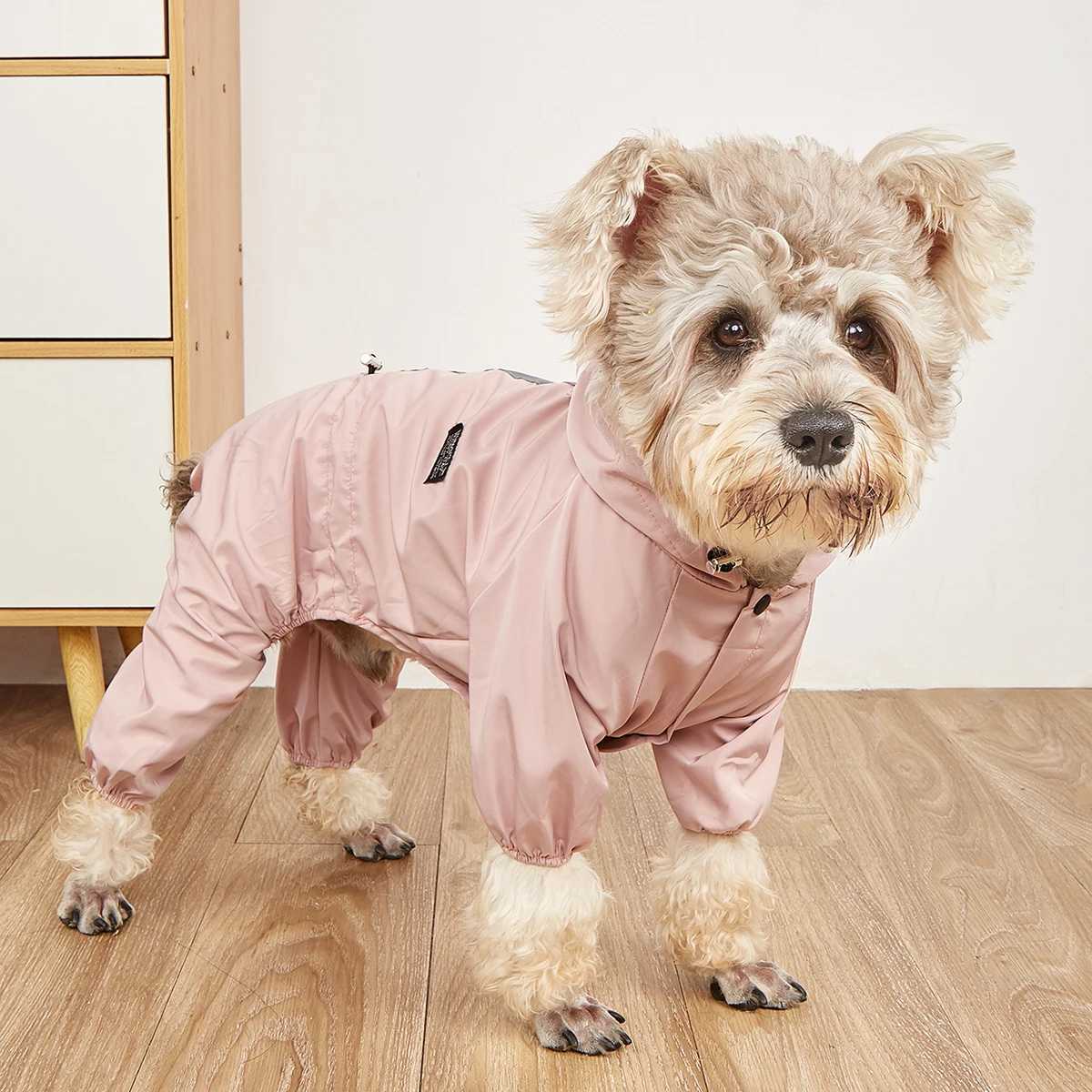 Waterproof Dog Raincoat Reflective Hooded Waterproof Jacket Pet Jumpsuit Small Dogs Outdoor Supplies French Bulldog ChihuahuaXJ250121