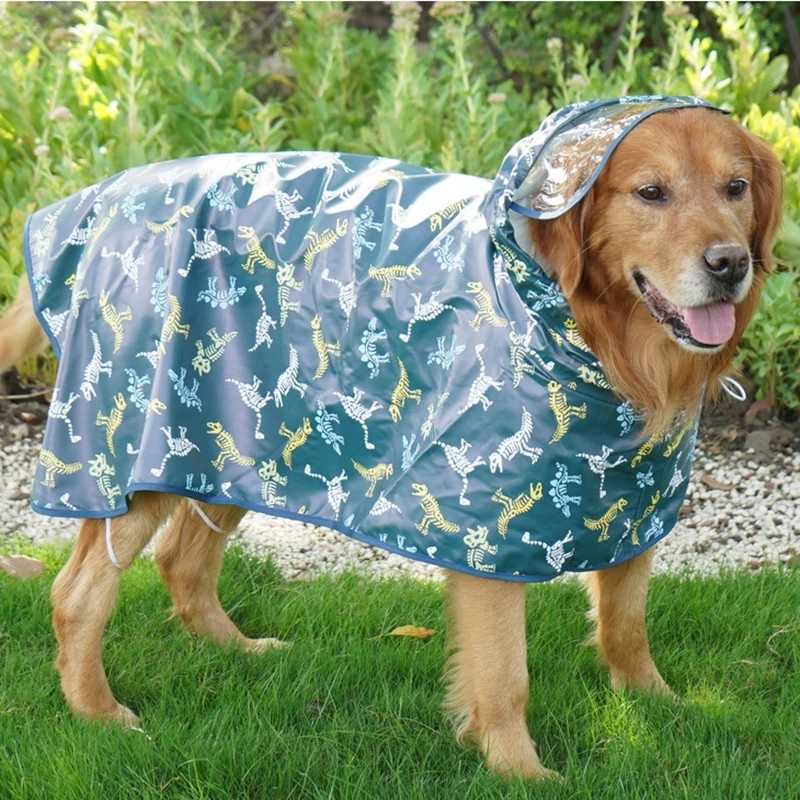 Impermeable Big Dog Raincoat Waterproof Pet Clothes for Medium Large Dogs Golden Retriever Pitbull Rain coats mascotas ClothingXJ250121