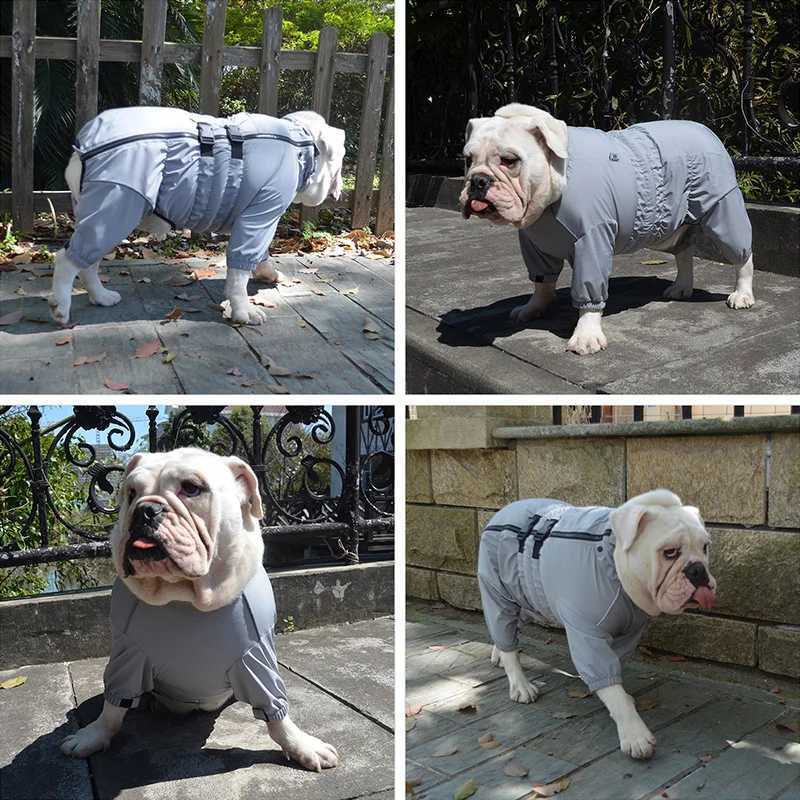 Dog Raincoat Waterproof Pet 4 Legs Raincoat Clothes For Bulldog Corgi Rain Coat Small Medium Large Dogs Jumpsuit Dogs OverallsXJ250121
