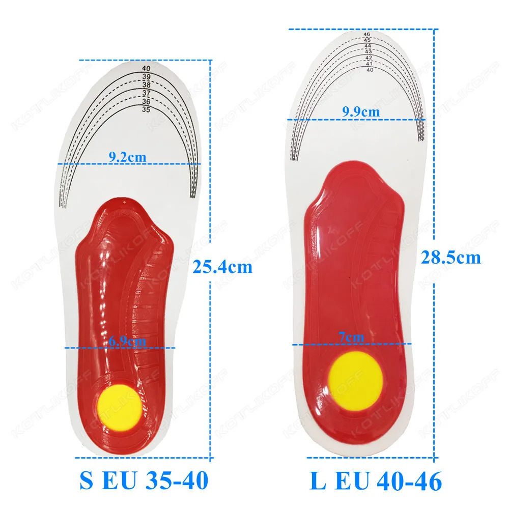 Premium Ortic High Arch Support Insoles Gel Pad 3D Arch Support Flat Feet For Women Men Orthopedic Work Shoes Sole Foot Pain 250120