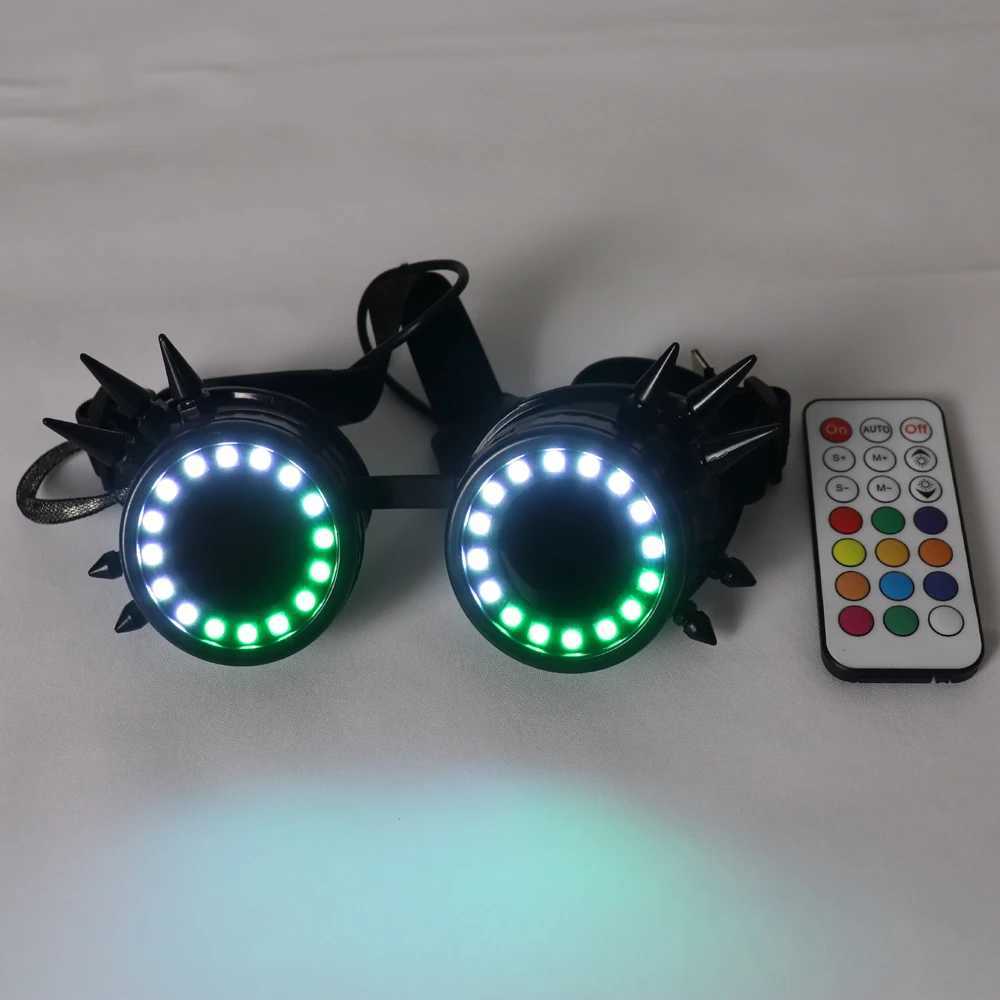 Pixel Pro LED goggles Kaleidoscope lens with over 350 modes of strong light EDM DJ Rave costume party SunGlasses Halloween T250122