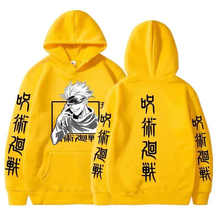 Japan Anime Jujutsu Kaisen Gojo Satoru Hoodies Sweatshirt Casual Manga Print Sweatshirts Loose Long Sleeve Men Hoodie StreetwearXJ2500118