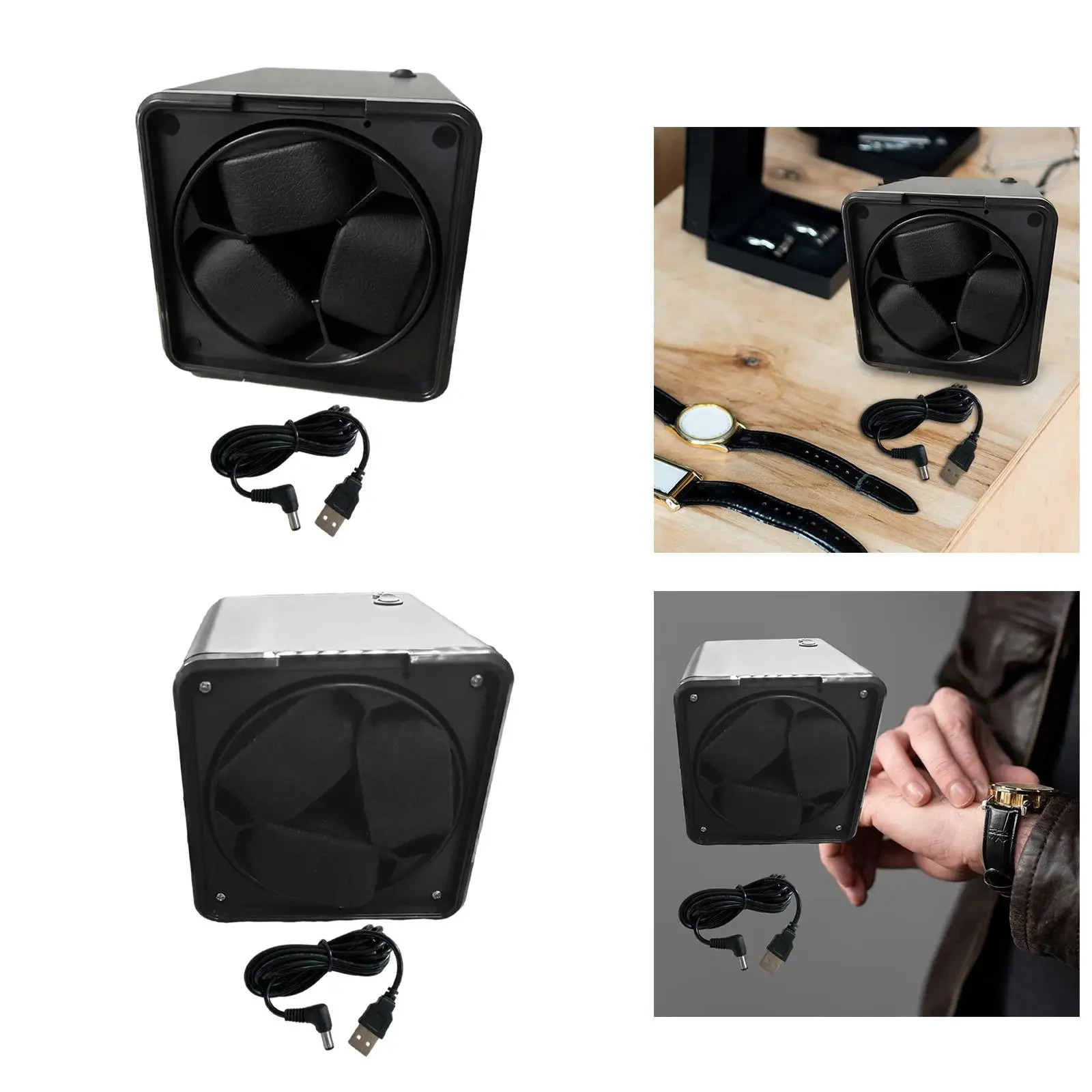Vertical Winder Watch Box Automatic Rotator Silent Watch Winders Motor Men Mechanical Watches Display Organizer Boxes Accessory 250121