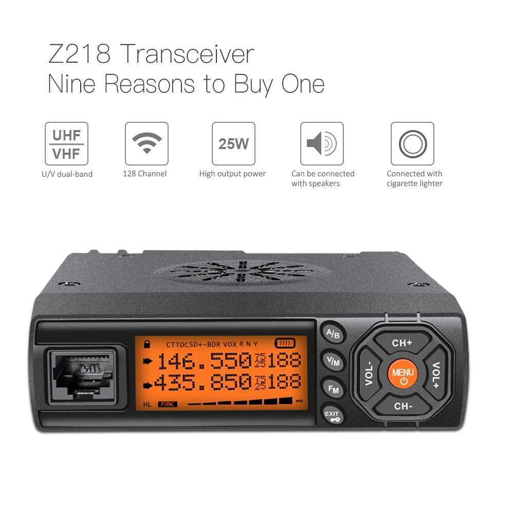 Zastone z218 VHF UHF Mini radio 25W Walkie Talkie car Two Way radio communicator HF Transceiver X250129