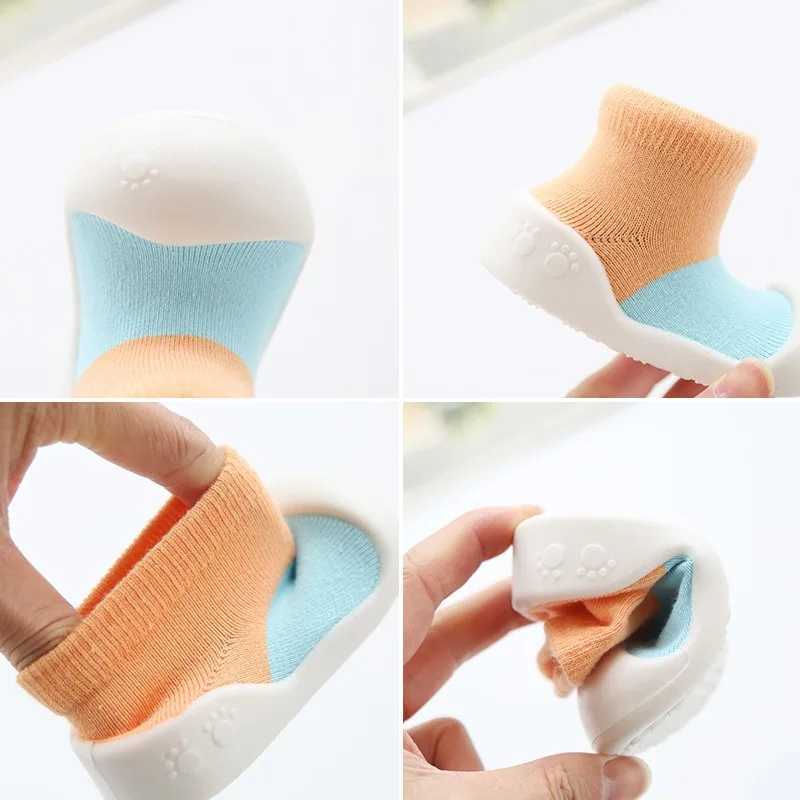 Baby Walking Shoe Autumn New Colored Baby Shoe Child Floor Socks Soft Sole Non Slip Kid Shoe Breathable Boy Girl Shoe Shoes X250129
