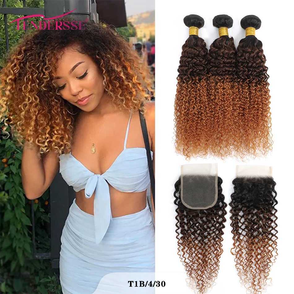 12A 100% Human Hair Mongolian Kinky Curly Bundles With Clo Afro Bohemian Curly Kinky Curly Virgin Hair With 4x4 Lace CloXJ250120