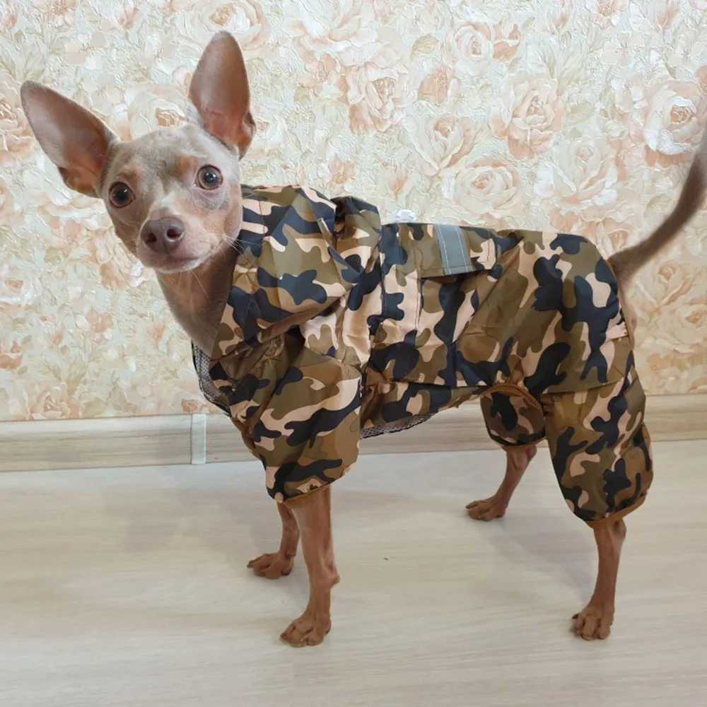 Dog Raincoat Puppy Rain Coat with Hood Reflective Waterproof Dog Clothes Soft Breathable Pet Cat Small Dog Rainwear XS - 5XLXJ250121