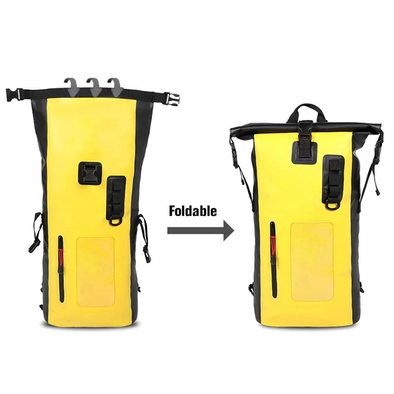 25L 30L Swimming Bag Dry PVC Backpack Waterproof Bucket Sack Large River Trekking Bags Rafting Outdoor Travel Storage Handbag 250121