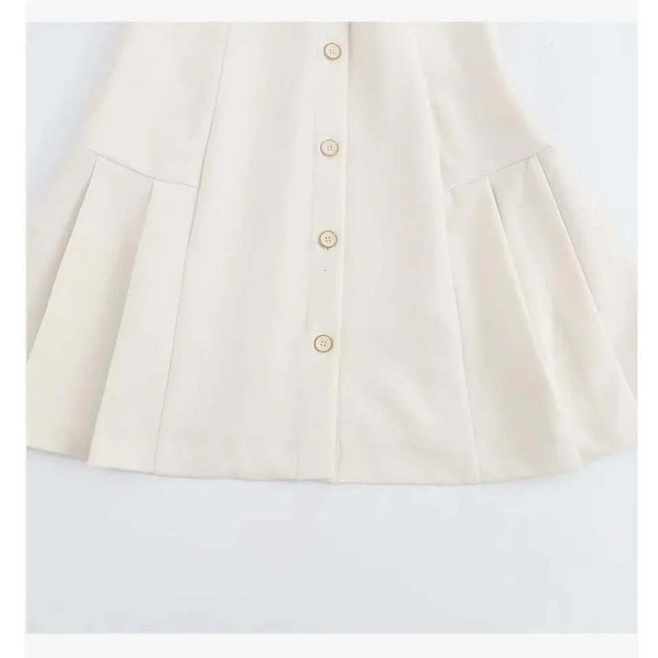 2024 Summer Womens Fashion Style Solid Color Casual Single breasted Collar Shirt Dress Fashionable and Versatile 250107