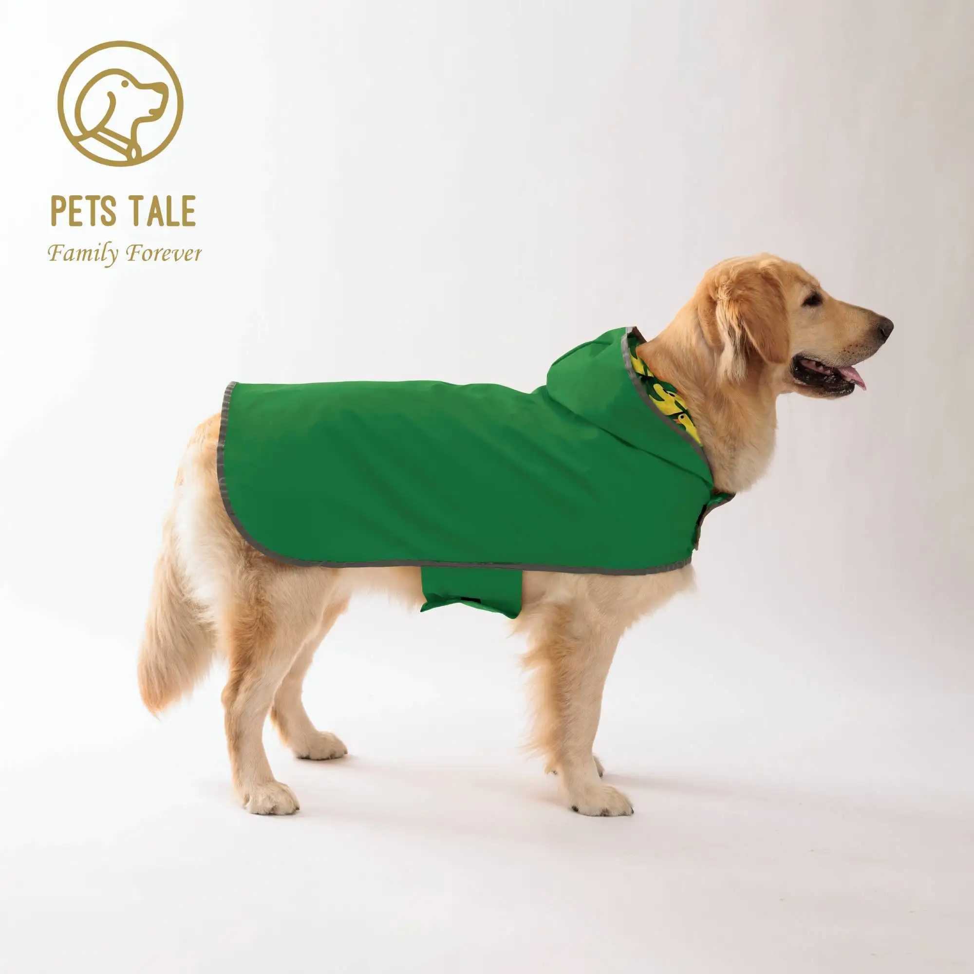 Keep Your Pup Dry Stylish Double-Layer Yellow Raincoat With Two-Way Wear!XJ250121
