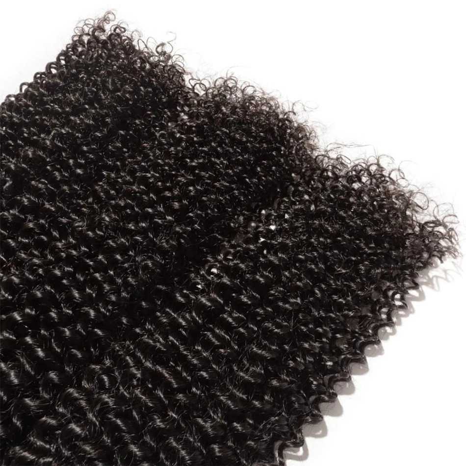 Indian Kinky Curly Bundles With Clo 13x4 Lace Frontal With Bundles Human Hair Bundles With Frontal Clo Virgin HairXJ250120