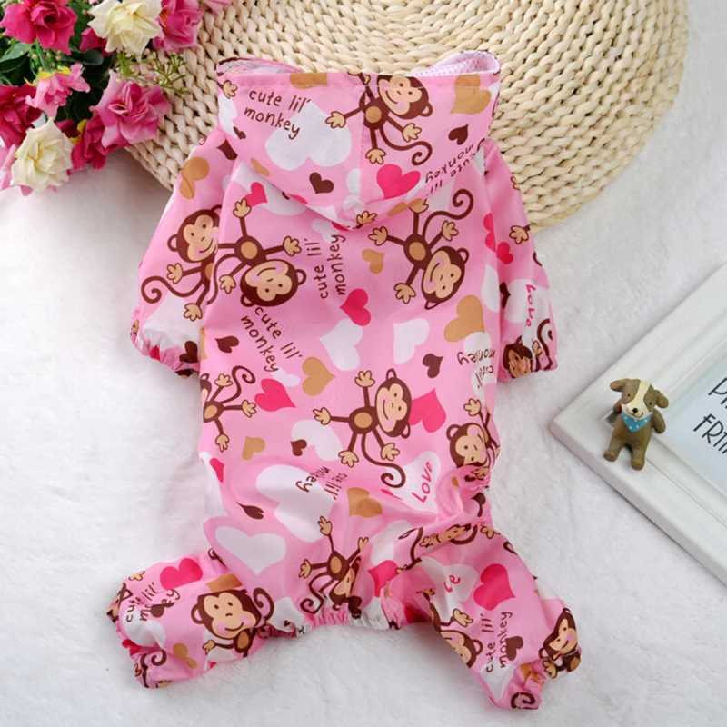 2018 New Arrival Camouflage color Dog Raincoat for Small Dogs Waterproof Pet Clothes Outdoor Clothing Dog Cat Hooded RaincoatXJ250121