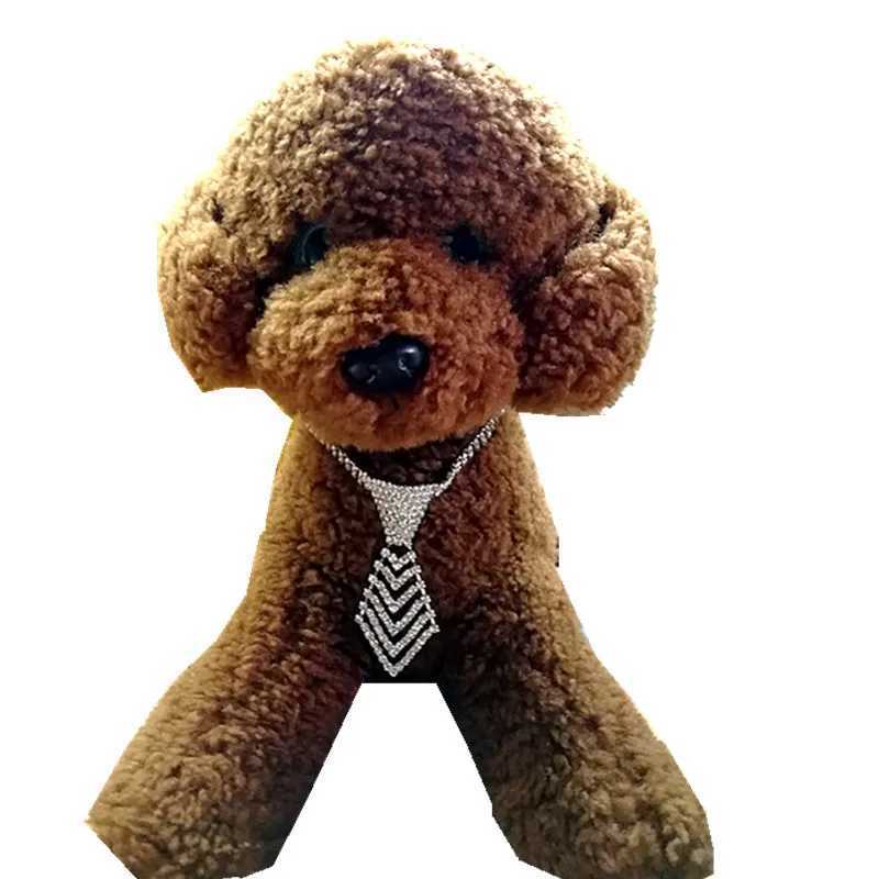 Cute Bling Crystal Dog Collar Tie Diamond Puppy Pet Shiny Full Rhinestone Necklace Collars for Pet Little Dogs Supplies X250129