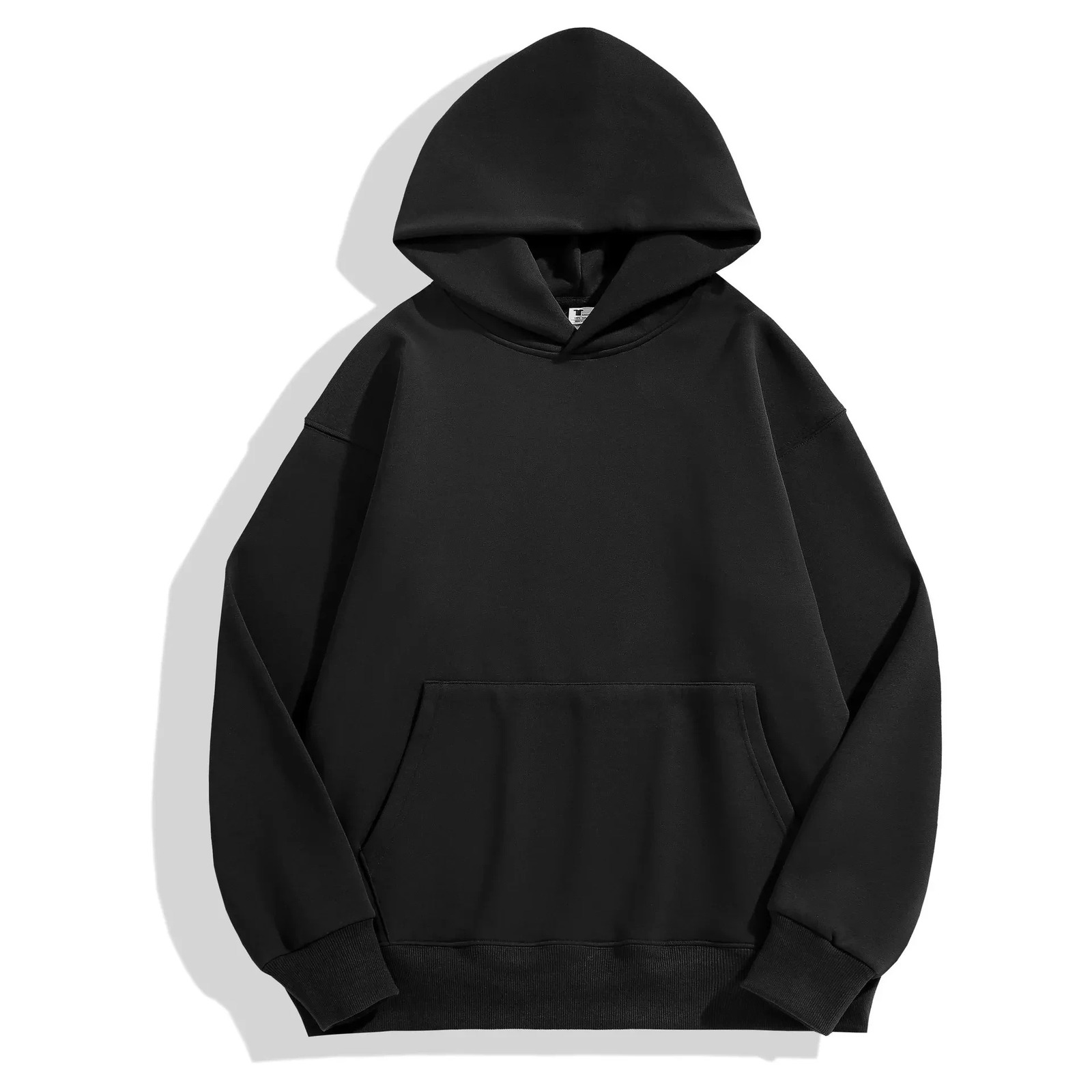 16.9oz 480gsm Heavy Weight Cotton Plus Velvet Hooded Sweater Thickened Tight Polar Fleece Pullover Hoodie Women Sweatshirt 250122