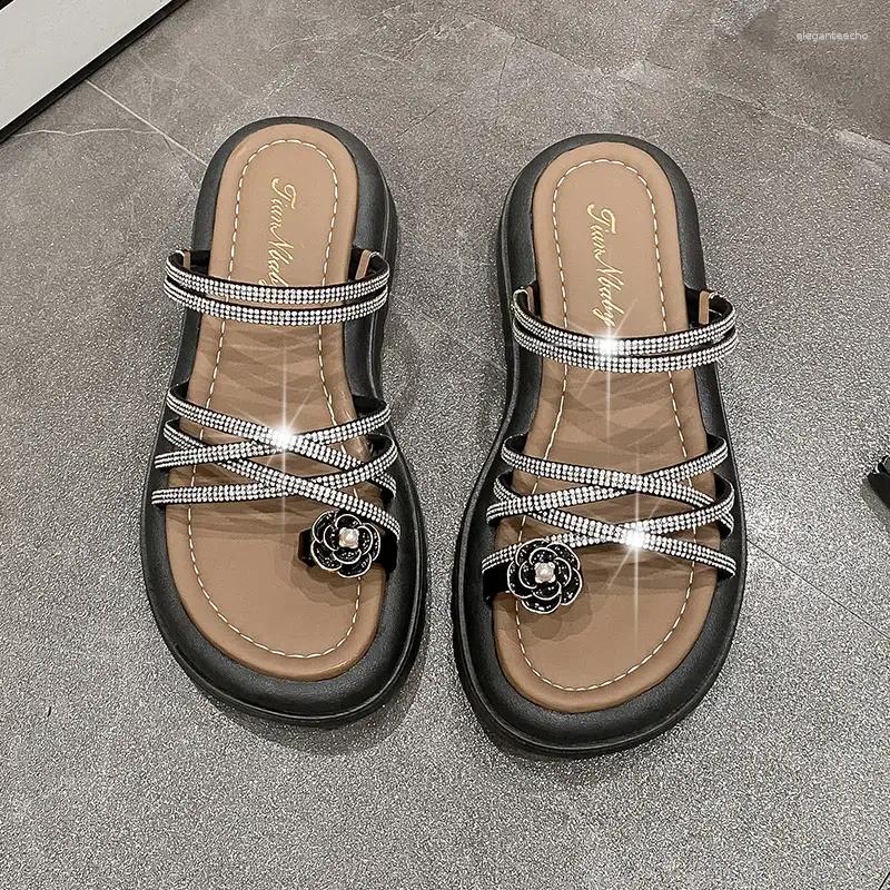 2025 S Fashion Designer Sandals Summer Slipper Women Ladies Shoes Platform Casual Girls Non Slip