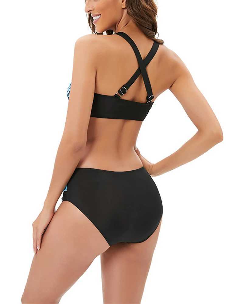 Push Up Bikinis Halter Swimsuit Women High Waist Swimwear Fe Bathing Swimming Swim Suit Bathers Beachwear LadiesXJ250120