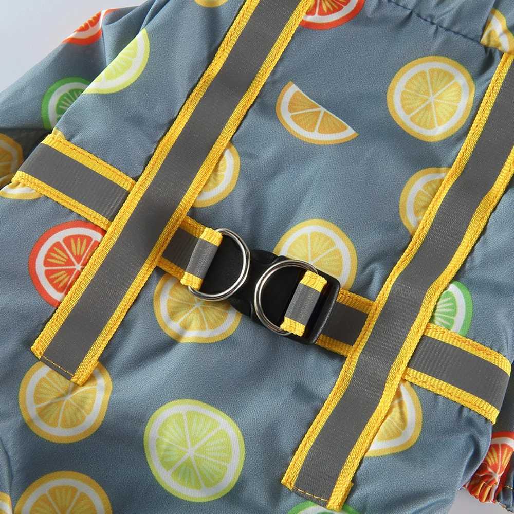 Dog Raincoat Dog Hooded Poncho 4 Legs Dog Rain Jacket with D Leash Ring Waterproof Dog Rain Clothes for Small Medium DogsXJ250121