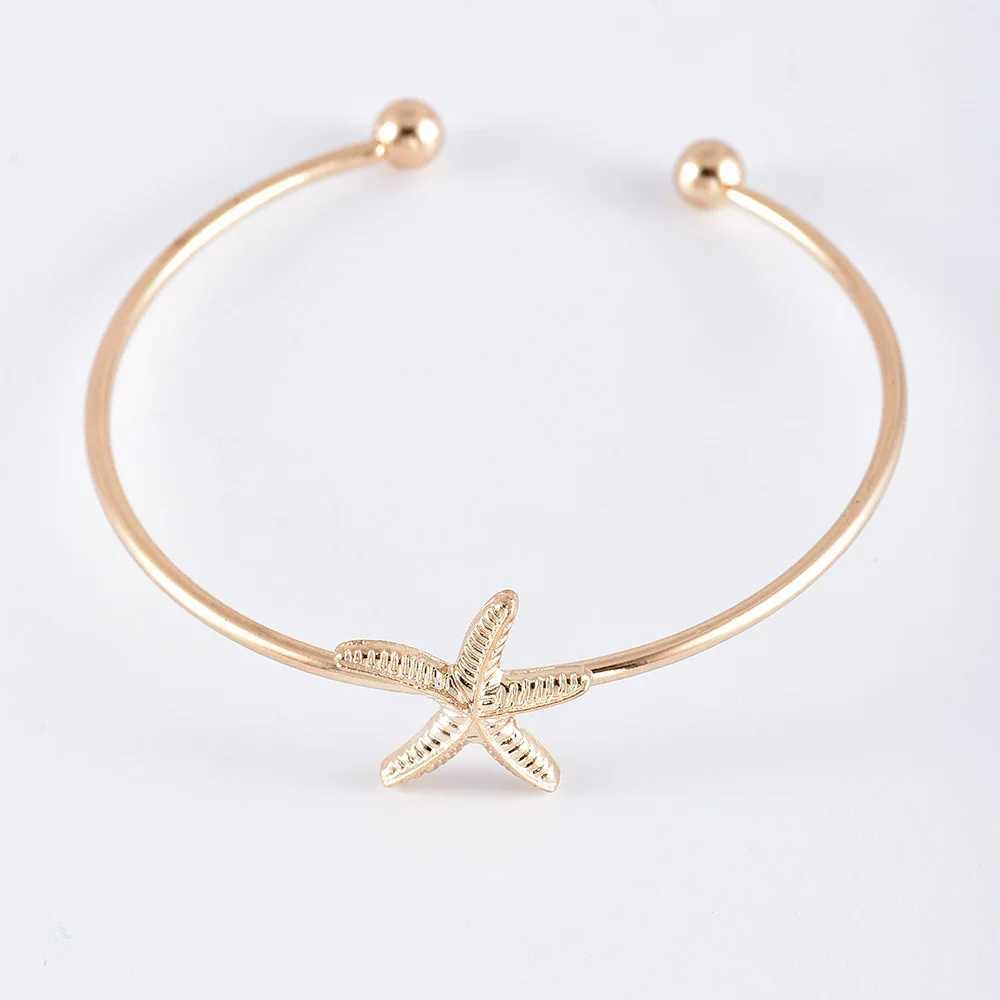 5pcs/lot Bohen Mixed Golden Shell Starfish Bracelet Wen Summer Beach Casual Jewelry Accessories Friendship Gift X250129